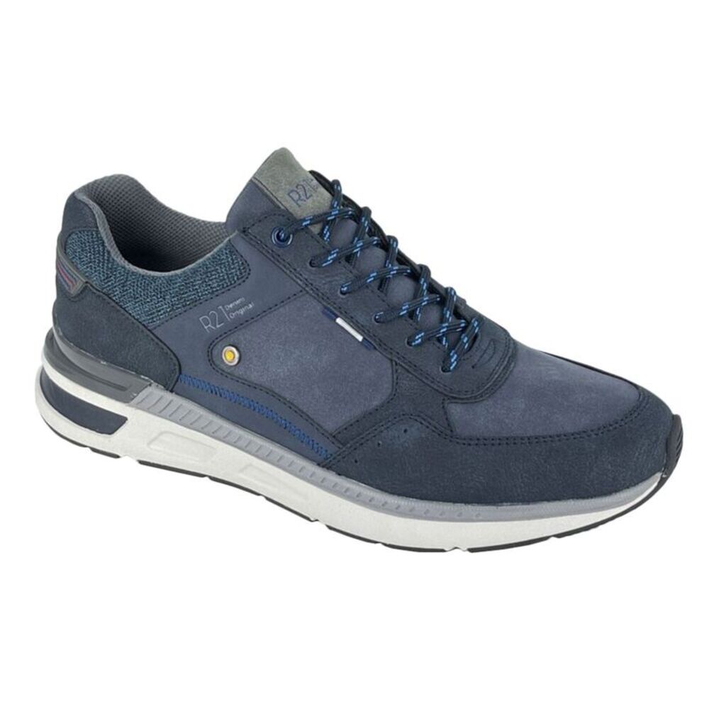 R21 Mens Two Tone Sneakers / Navy Blue